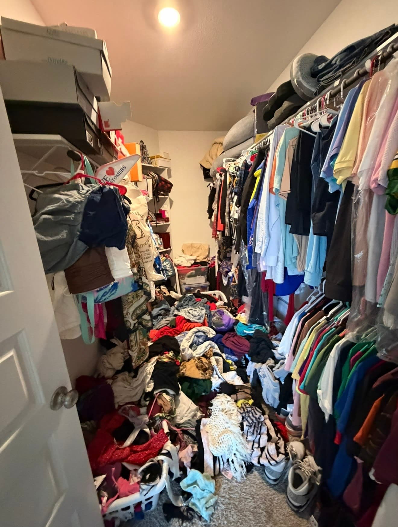 His and Hers Closet Transformation — before